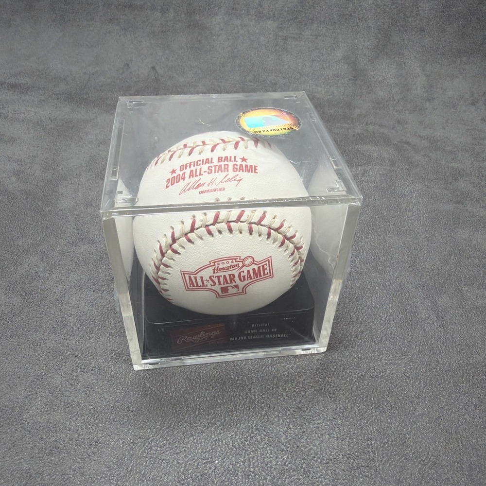 Rawlings 2004 Official Baseball All-Star Game Ball MLB HOLOGRAM NEW Case Sealed